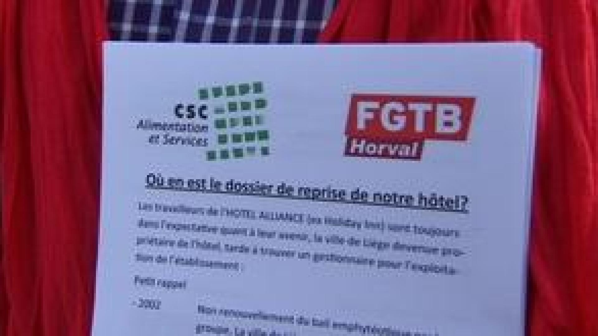 Le personnel de l'hôtel Alliance inquiet