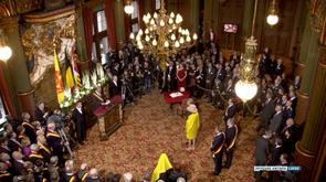 Joyeuse entrée : les discours au Palais provincial