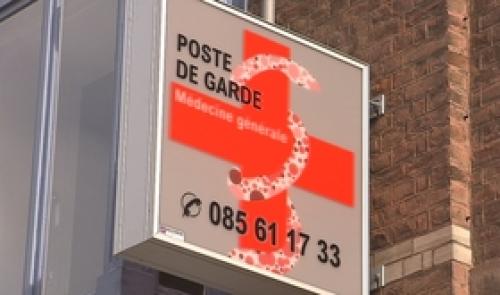 Un poste médical de garde, à Huy aussi