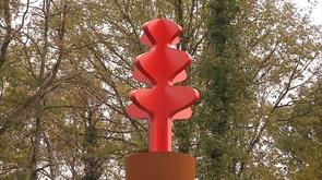 Un sapin rouge au Sart-Tilman