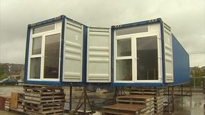 Un conteneur marin aménagé comme logement
