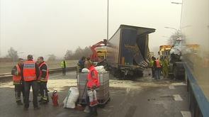 E40 fermée à Herve : jusqu'à 20 kms de bouchons !