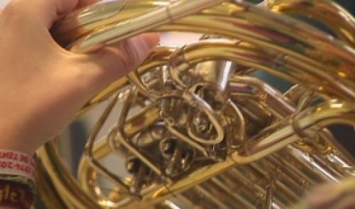 Liège : concert de cuivres au village de Noël
