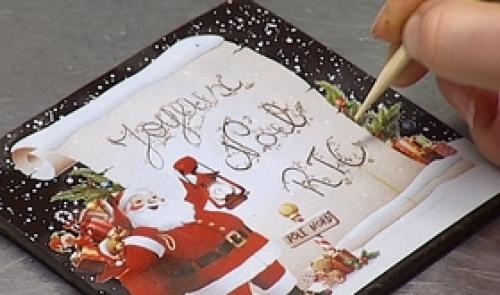 Fêtes : des cartes de voeux en chocolat