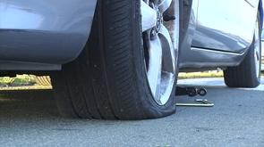 14 pneus crevés sur l'A602