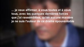 Bernard Wesphael clame son innocence dans une lettre