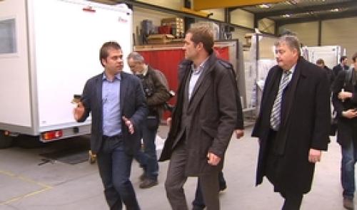 Paul Magnette visite une entreprise liégeoise 