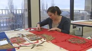 Centenaire 14-18 : des drapeaux liégeois restaurés