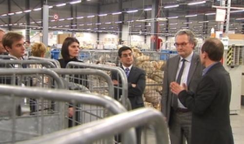 Bpost : visite du centre de tri par le ministre de tutelle