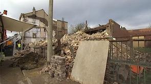 Seraing : démolition de la maison effondrée rue Ferrer
