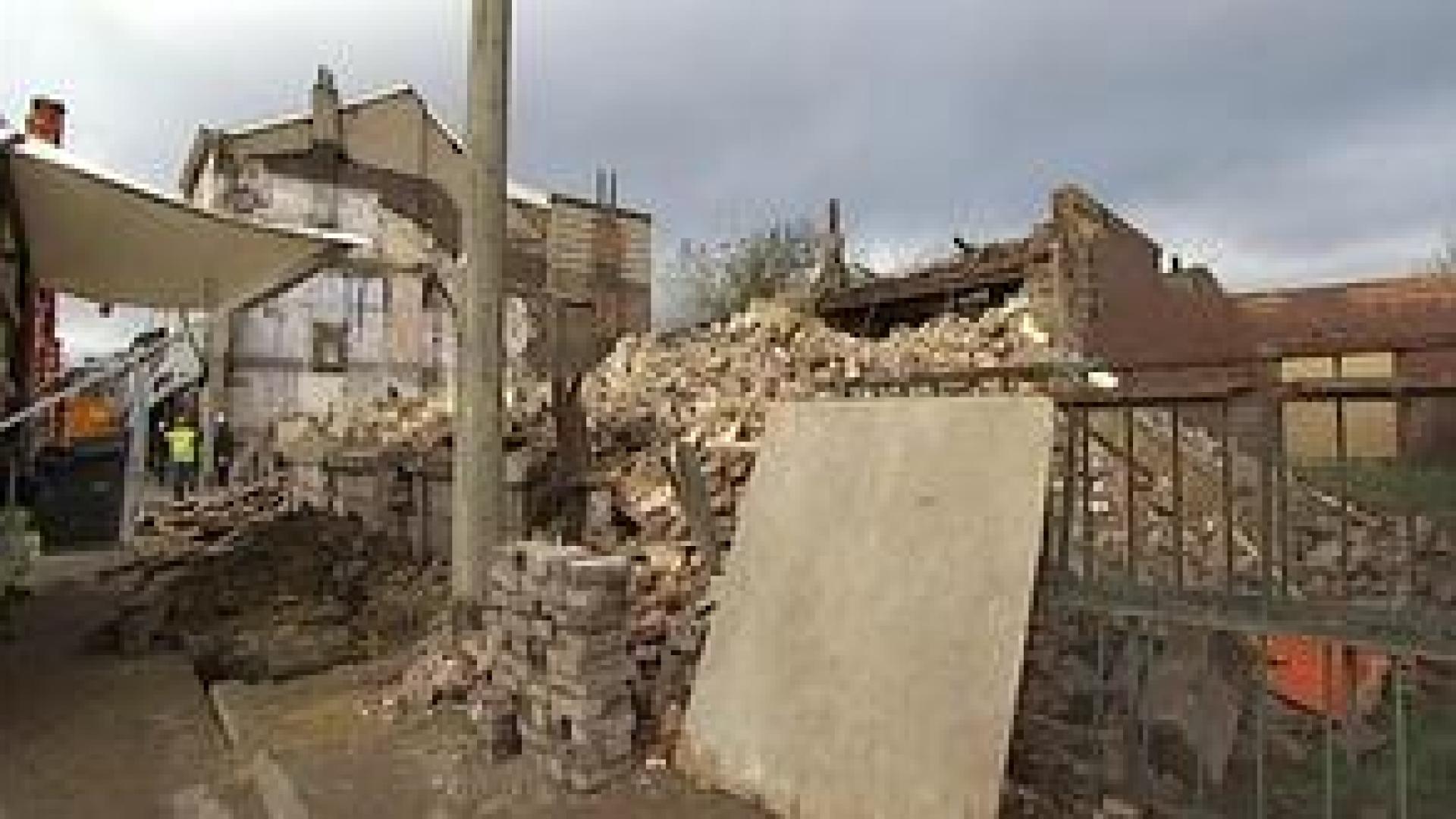 Seraing : démolition de la maison effondrée rue Ferrer