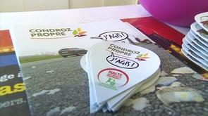 La campagne  Condroz Propre J'Agis  contre les déchets sauvages