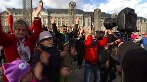 Tournage du clip  Happy 