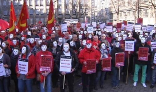 La FGTB manifeste contre l'exclusion des chômeurs