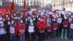 La FGTB manifeste contre l'exclusion des chômeurs