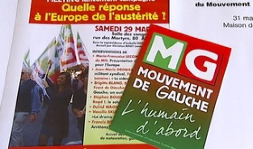 Le Mouvement de Gauche présente ses candidats