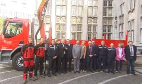 Ecole du feu : nouveau camion-grue