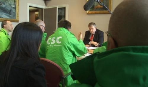 Europe : la CSC chez Marc Tarabella