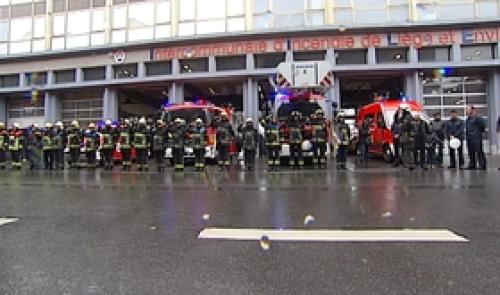 Hommage aux deux pompiers décédés