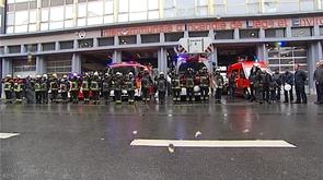 Hommage aux deux pompiers décédés