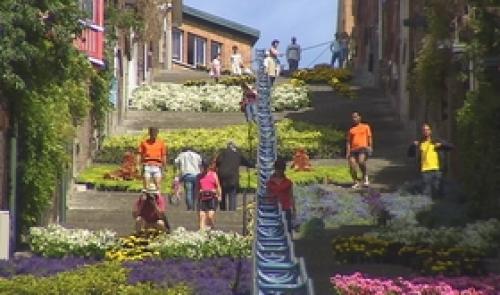 La montagne de Bueren en fleurs