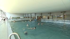 Les Ansois découvrent leur nouvelle piscine