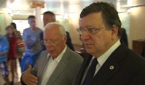 José Manuel Barroso a visité l'expo 14-18