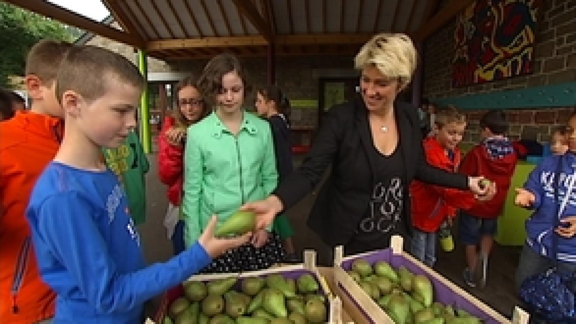 Aywaille : 1500 élèves reçoivent des poires