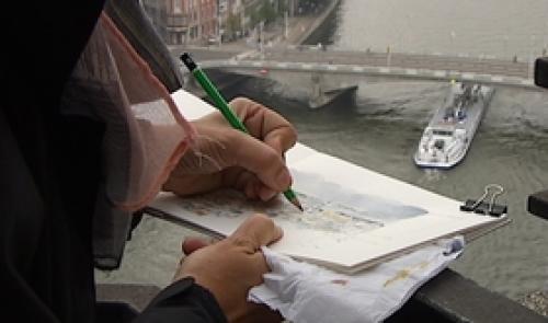 Liège : les Urban Sketchers dessinent la ville