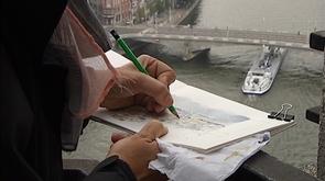Liège : les Urban Sketchers dessinent la ville