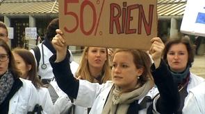 Etudiants en médecine : manifestation
