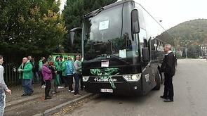 Les départs en car pour la manifestation