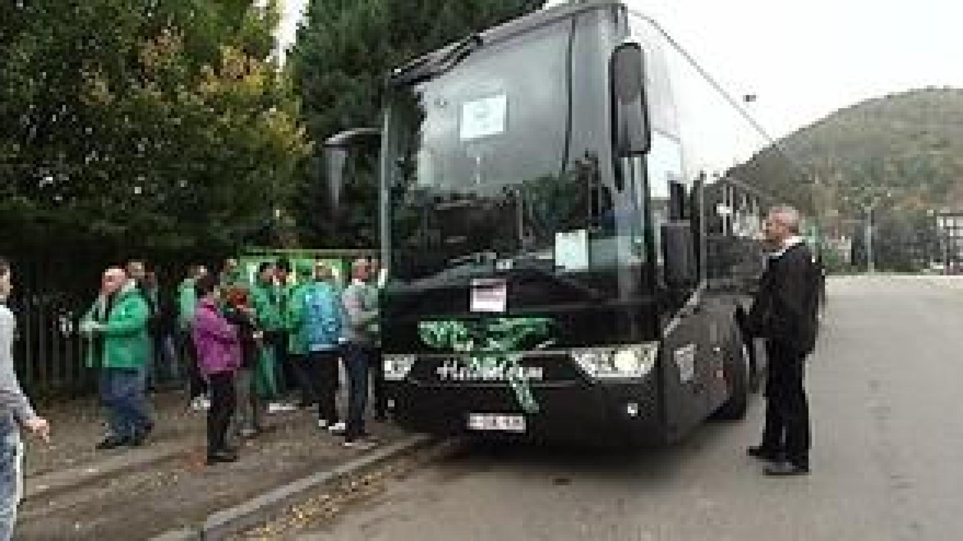 Les départs en car pour la manifestation