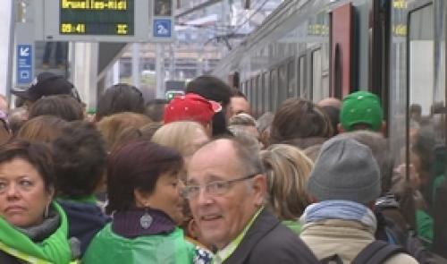 Affluence record aux Guillemins pour la manifestation