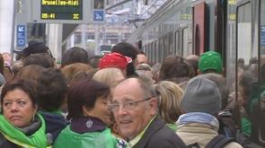 Affluence record aux Guillemins pour la manifestation