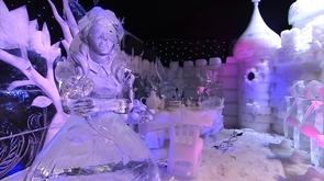 Guillemins : festival de sculptures sur glace