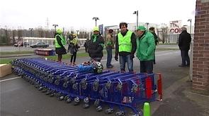 Centres commerciaux : accès bloqués