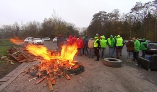 Grève tournante : les zonings bloqués