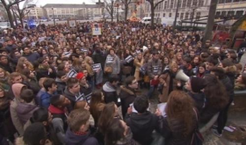 Charlie Hebdo : une marche des étudiants de Liège 1