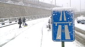 Chutes de neige: circulation difficile