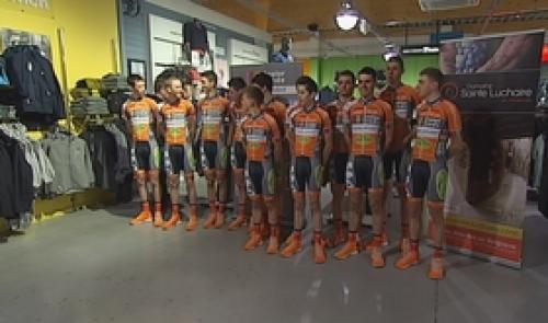 Cyclisme : l'équipe Color Code en visite chez son sponsor à Haccourt