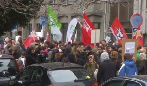 Chômage : manifestation à Liège