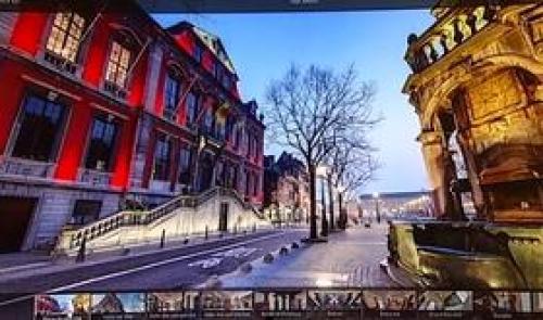 Visite virtuelle de l'hôtel de ville de Liège sur round.me