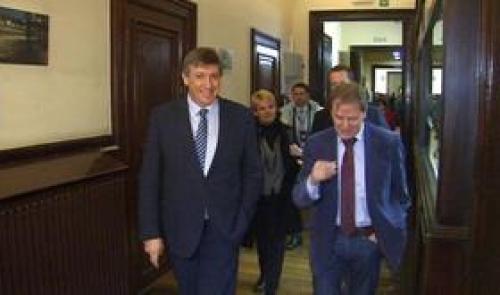 Le Ministre de l'Intérieur Jan Jambon visite la Police fédérale de Liège