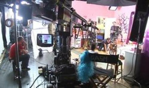 Pôle image : dernier jour de tournage d'une sitcom internationale