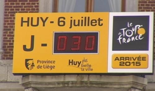 J - 30 avant l'arrivée du Tour de France à Huy