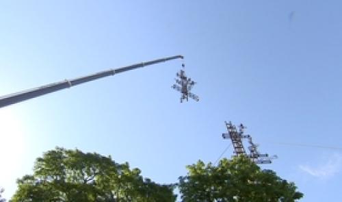 Liège : démontage de la tour cybernétique