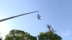 Liège : démontage de la tour cybernétique