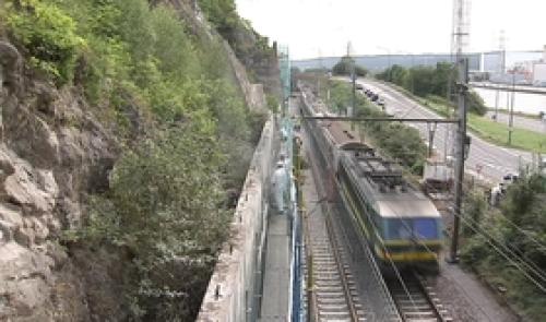 Huy : travaux de sécurisation du chemin de fer