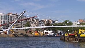 La passerelle est placée !